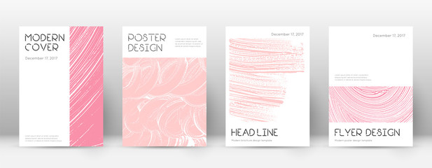 Cover page design template. Minimal brochure layout. Classic trendy abstract cover page. 