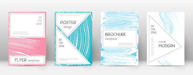 Cover page design template. Stylish brochure layout. Charming trendy abstract cover page. 