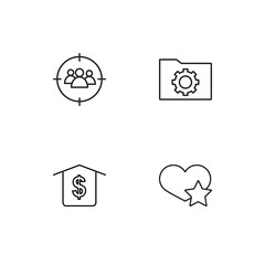 Time linear icons set. Simple outline vector icons