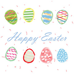 Colorful Easter eggs background wallpaper