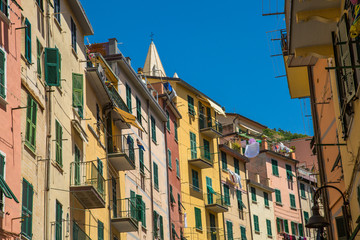 Riomaggiore Village, Cinque Terre national park, Italy.