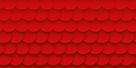 Scales red background, volume pattern, abstract vector backdrop