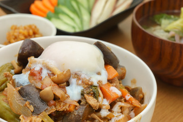 Summer vegetables bowl