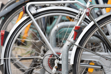 Fahrräder auf der Straße