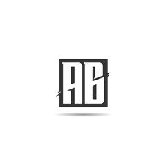 Initial Letter AB Logo Template Design
