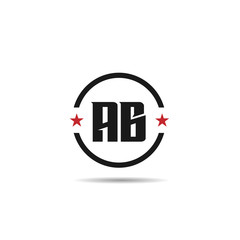 Initial Letter AB Logo Template Design