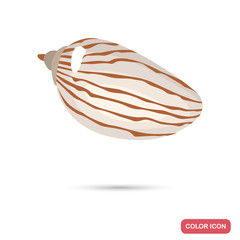 Sea shell cartoon color high quality icon
