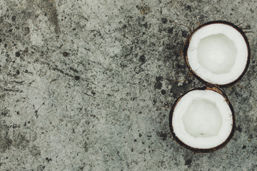 coco. tropical food. food background