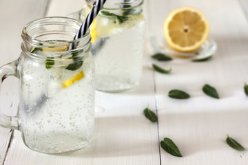 Cool lemon drink