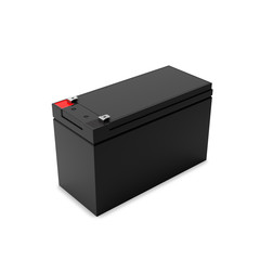 Rechargeable battery for uninterruptible power supply, 3D illustration.