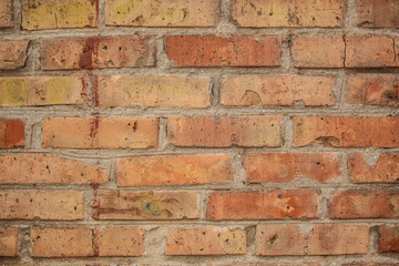 Obraz premium brick. texture brick. scratches, cracks, pieces