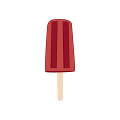 Vector illustration of ice cream or popsicle. Summer concept.