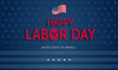 Labor Day Banner Vector.