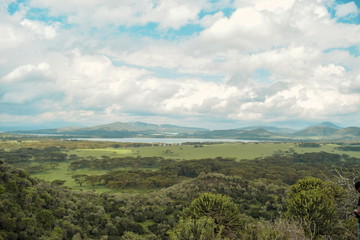 Lake Naivasha seen from Crater Lake Game Sanctuary, Naivasha, Kenya
