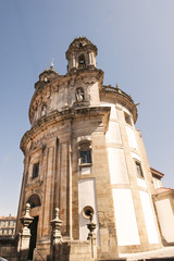 Iglesia de Virgen Peregrina (Capela de Pegerina) am portugiesischen Jakobsweg, Pontevedra, Provinz Pontevedra, Rias Bajas, Galicien, Spanien