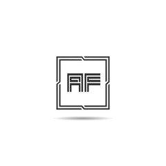 Initial Letter AF Logo Template Design