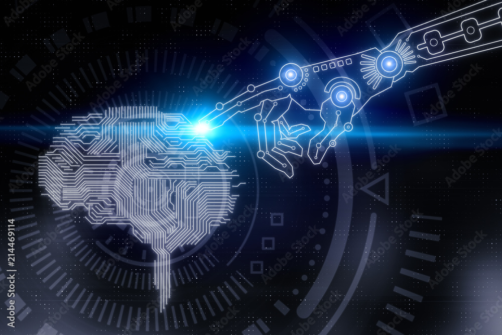 Poster Artificial intelligence and robotics concept