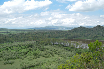 Crater Lake in the Great Rift Valley, Kenya