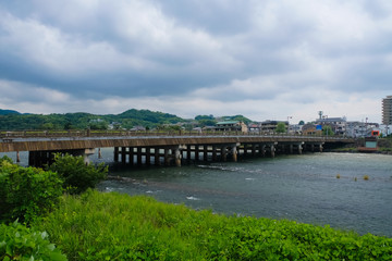Obraz premium 宇治市 宇治橋