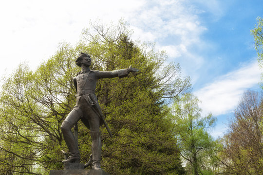 Monument To Peter  the Great. Pereslavl-Zalesskiy, Yaroslavl oblast, Russia.