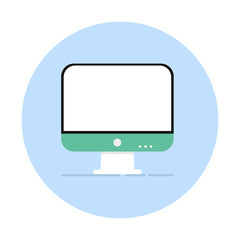 Computer flat icon