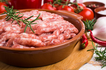 Raw minced meat