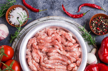 Raw minced meat