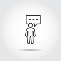 people talking silhouette vector