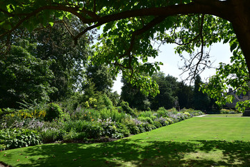 Jardin anglais à Oxford, Angleterre