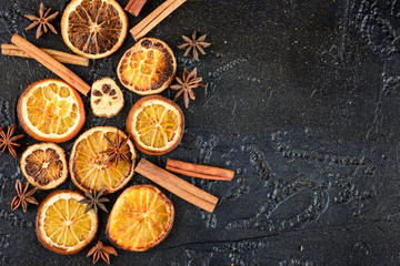Dried orange slices
