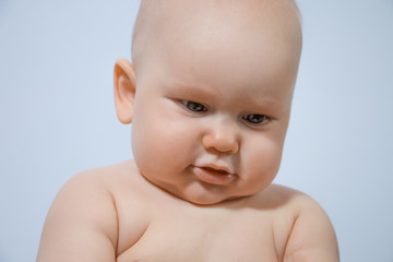 close-up portrait of a baby