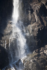 Fototapeta na wymiar Waterfalls from mountains in Norway