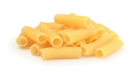 Pile of pasta isolated on white background