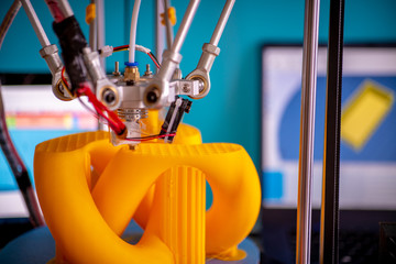 Print orange parts on a 3D printer