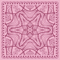 Abstract floral pattern. geometry, mandala design. vector . for invitation, bridal, wedding, wallpaper