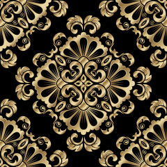 Vintage damask seamless pattern. Classical luxury texture for wallpapers, wrapping, textile. Vector Illustration