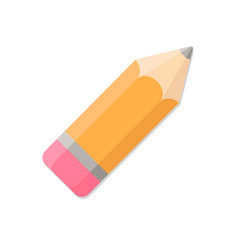 Pencil Isolated on White Background Vector Illustration