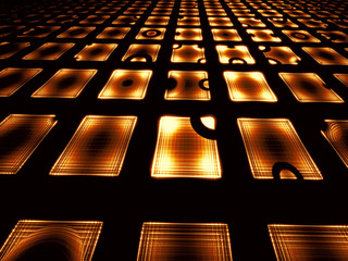 Obraz premium Simple perspective digitally generated image