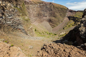 Vesuvius volcano crater