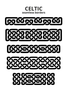 Celtic seamless borders