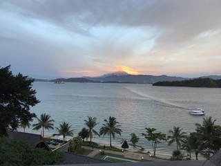 Borneo sunset looking across the water