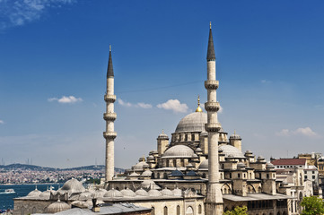 Fototapeta na wymiar Neue Moschee, Yeni Cami, Istanbul, Türkei, Europa, Asien