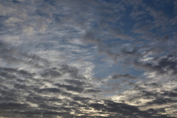 Beautiful color, clouds at dawn