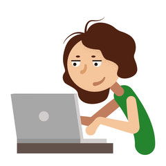 Woman working at the office