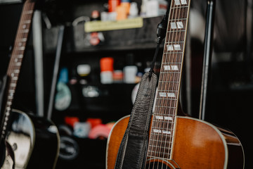 Gitarre Backstage