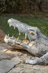 Decorative sculpture in the park.