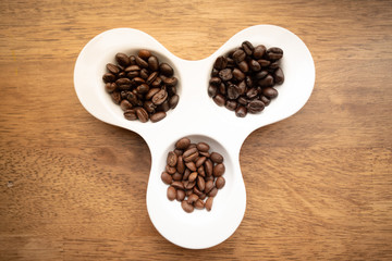 Coffee bean 3 level roast