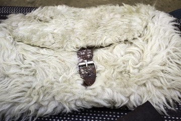 Sheep skin bag
