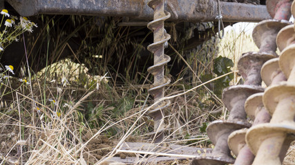 Geotechnical investigation - Drilling for soil samples (pre construction industrial work) © Bartosz
