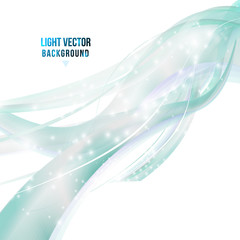 Light blue abstract waves elegant background. isolated Vector design